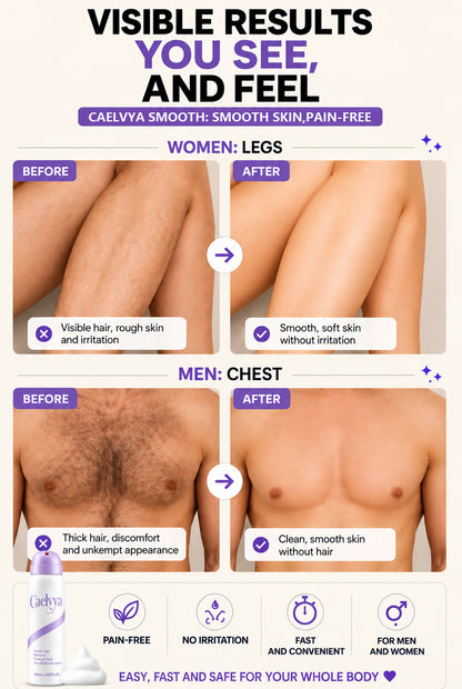 Caelvya Bikini Pain-Free Hair Removal Cream for Sensitive Skin