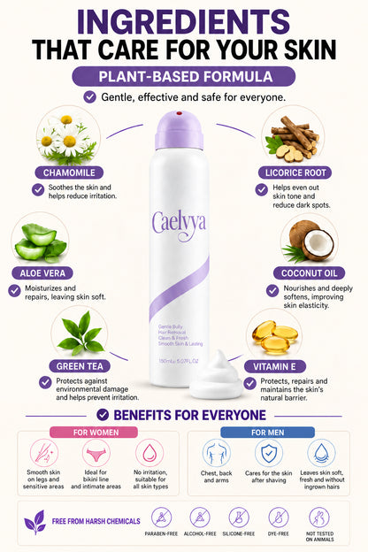 Caelvya Bikini Pain-Free Hair Removal Cream for Sensitive Skin