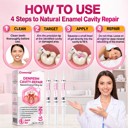 Covernia® DenPerm Cavity-Repair Natural Enamel Filling Gel