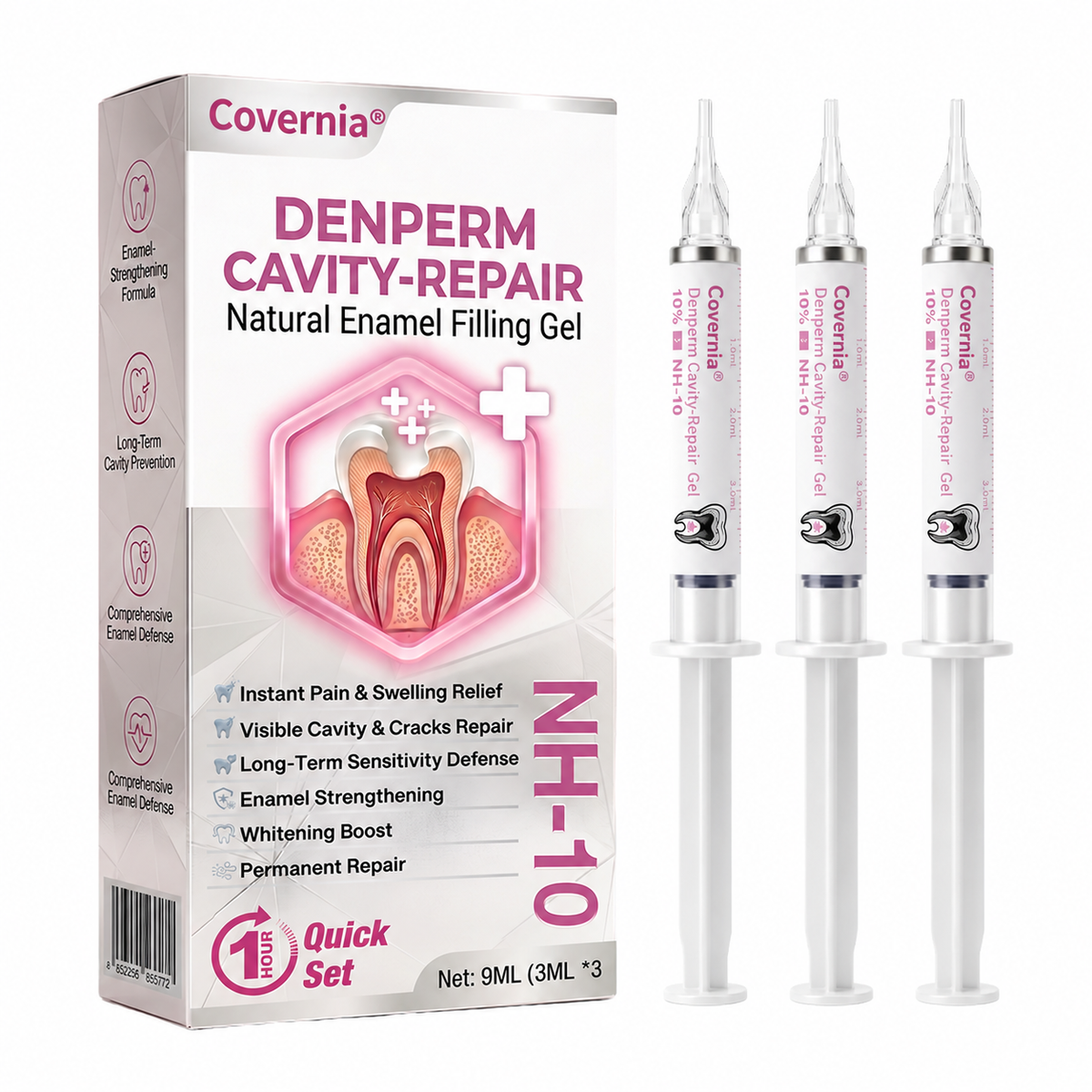 Covernia® DenPerm Cavity-Repair Natural Enamel Filling Gel